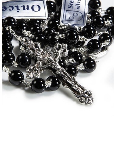 Black Onyx Rosary 6mm beads