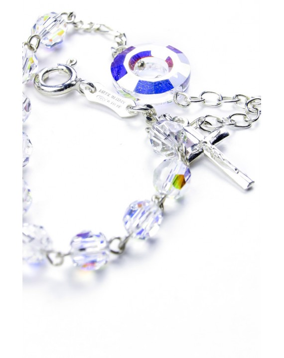 Swarovski Hollow Bracelet - Interlocking Loop, Blue | Orin Jewelers |  Northville, MI