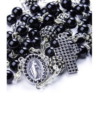 Pearl and Strass Sterling Silver Rosary