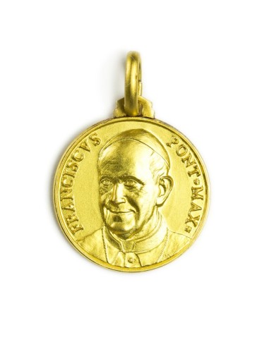 Pope Francis Gold Plated Medal