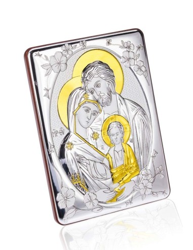 Bilaminate Silver Holy Family