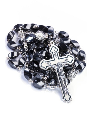 Wave Beads Hematite Rosary