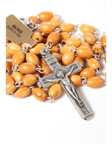 Olive wood Rosary - Oval Beads  | Vatican Gift