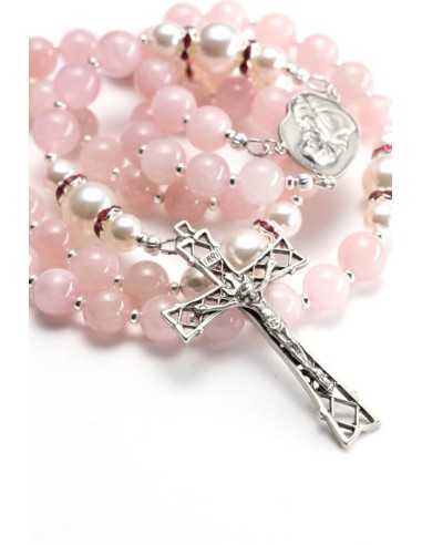 Sweet Rose Quartz Rosary