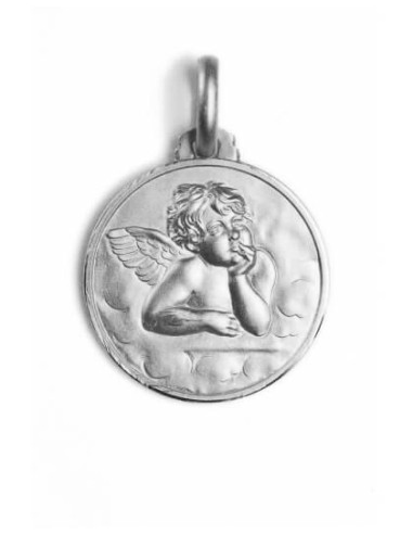 Sterling Silver Guardian Angel Medal