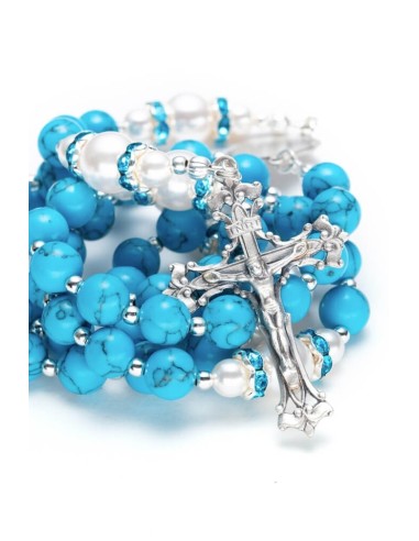 Turquoise, Pearls, Sterling Silver 925 | Vatican Gift