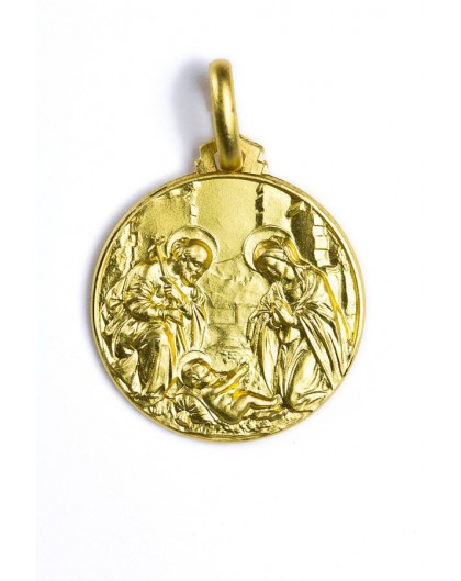 Miraculous gold plated medal