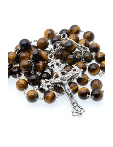 Tiger Eye Precious Rosary  | Vatican Gift