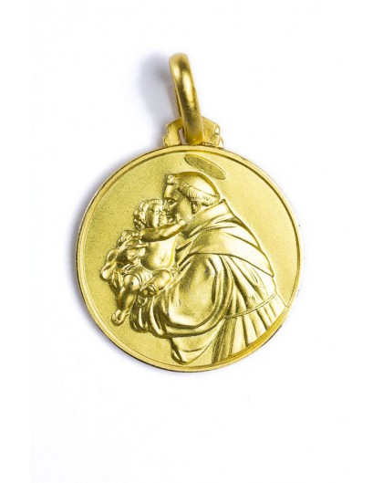 St. Benedict gold plated medal