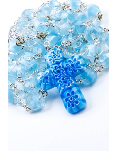 Sky Blue Murrina Rosary