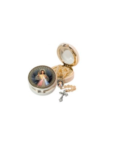 Merciful Jesus Rosary Box with Rosary  | Vatican Gift