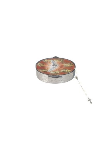 Holy Spirit Oval Rosary Box with Rosary  | Vatican Gift