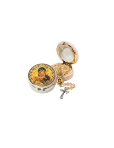 Our Lady Of Tenderness Rosary Box with Rosary  | Vatican Gift