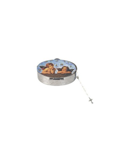 Oval Raphael's Cherubini Rosary Box with Rosary  | Vatican Gift