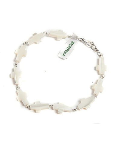 Crucifix Mother of Pearl Rosary bracelet  | Vatican Gift