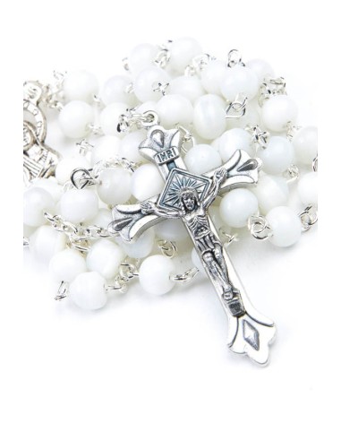 White Cat's Eye Rosary