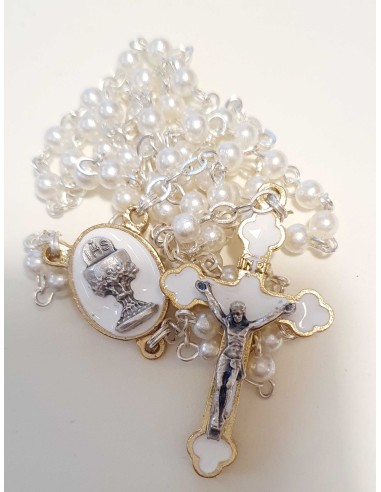 Holy Communion  Pearl white Rosary  | Vatican Gift