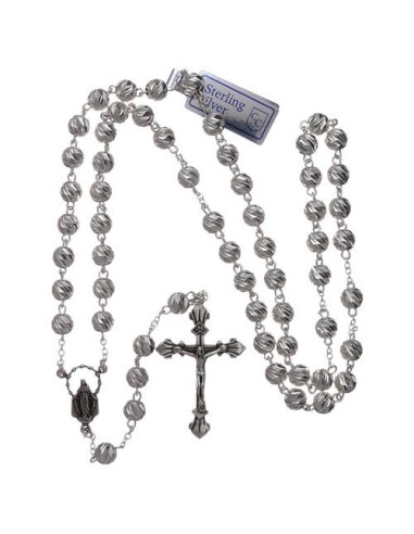 All Silver Rosary - Sterling Silver  | Vatican Gift