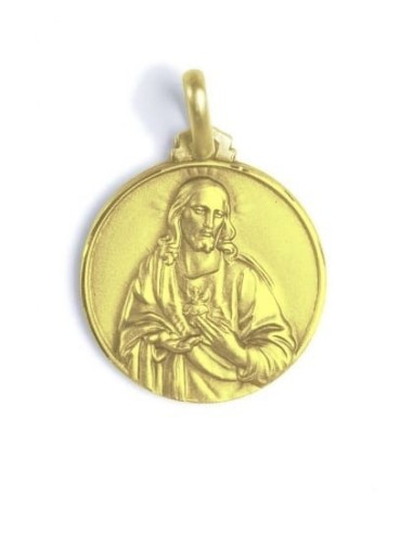 Scapular medal sterling silver gold plated  | Vatican Gift