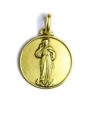 Divine Mercy gold plated medal  | Vatican Gift