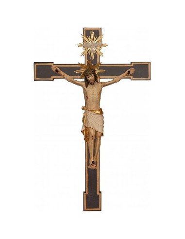 Handcarved wooden Crucifix White big  | Vatican Gift