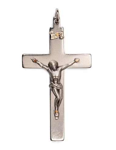 Crucifix Steel Smooth Chrome | Vatican Gift