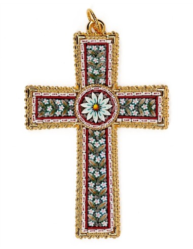 Large Handmade Mosaic Glass Crucifix | Vatican Gift