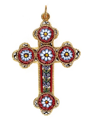 Handmade Mosaic Glass Crucifix | Vatican Gift