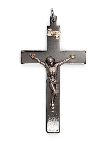 Gunmetal Crucifix Steel | Vatican Gift