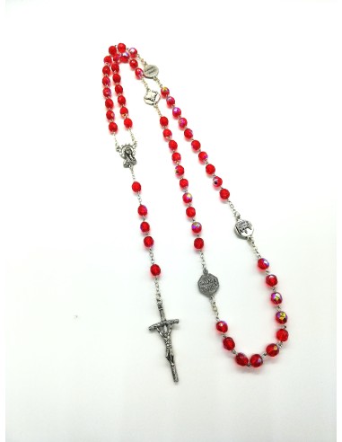 Four Basilicas Red Rosary  | Vatican Gift