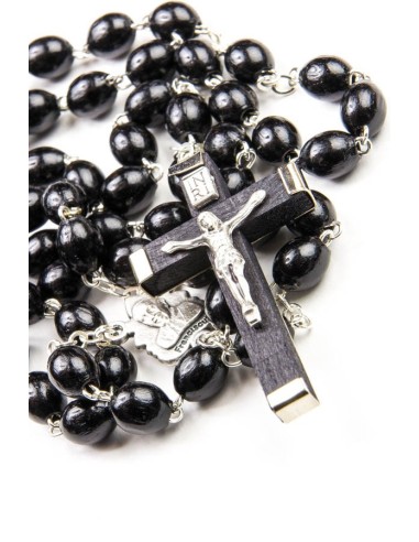 Black wood Rosary