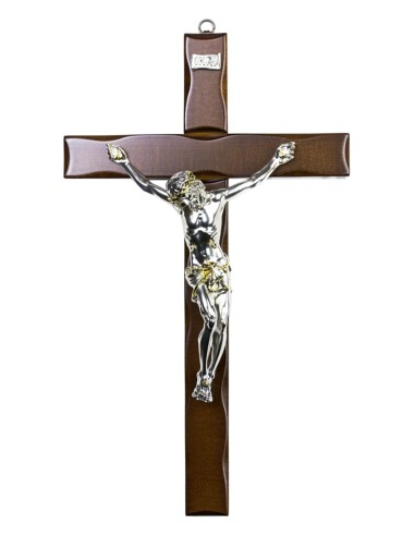 Dark Wood Wall Crucifix big  | Vatican Gift