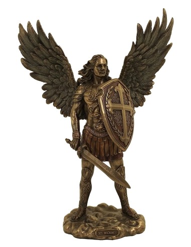 Bronzed St. Michael with Sword and Shield  | Vatican Gift