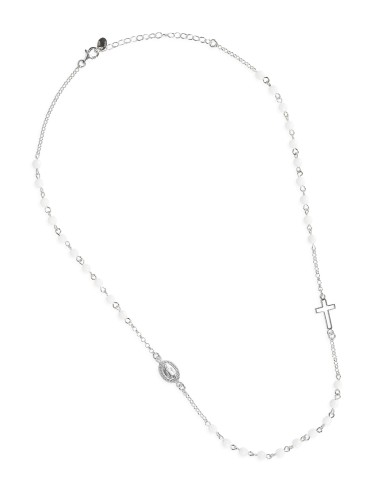 White Jade Sterling Silver Necklace | Vatican Gift