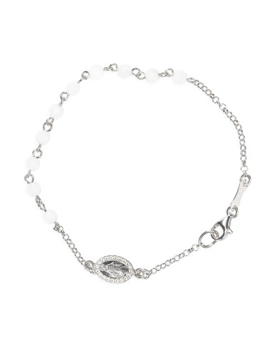 White Jade Sterling Silver Bracelet | Vatican Gift