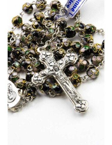 Black Cloisonne small Rosary