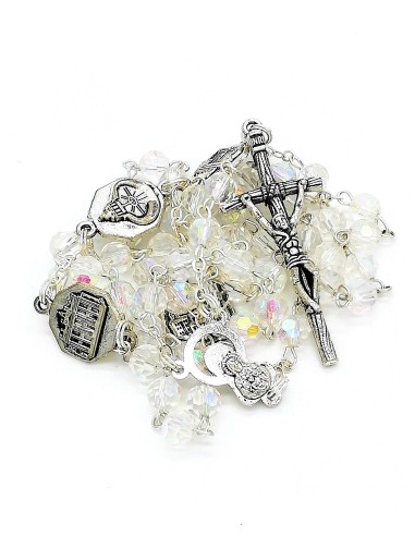 Four Basilicas Clear Rosary small  | Vatican Gift