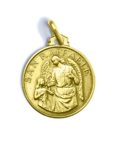 St. Raphael The Archangel gold plated medal  | Vatican Gift