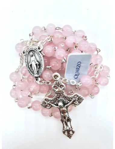 Pink Quartz Rosary  | Vatican Gift