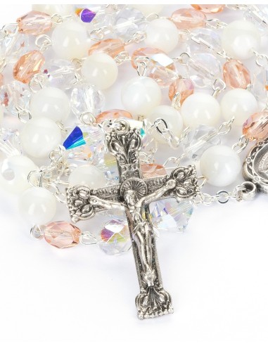 Crystal Mother of Pearl Rosary