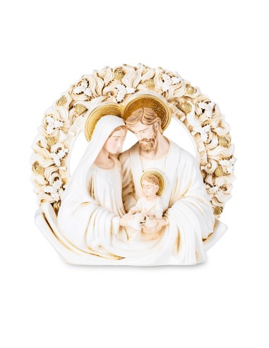 Holy Family Pure White Statue