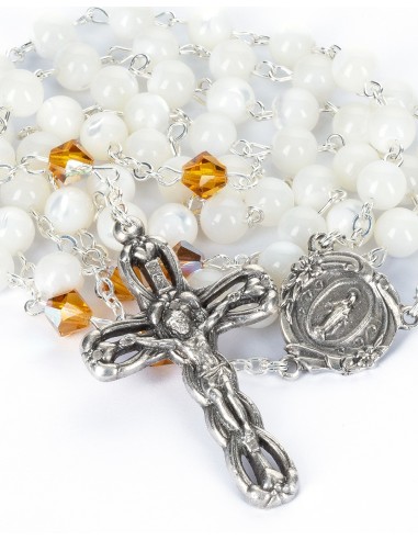 Mother of Pearls Crystal Rosary