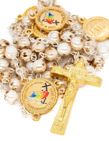 Variegate Glass Pearls Jubilee Rosary