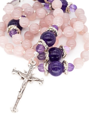 Sweet Rose Quartz Amethyst Rosary