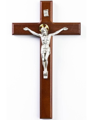 Dark Wood Wall Crucifix